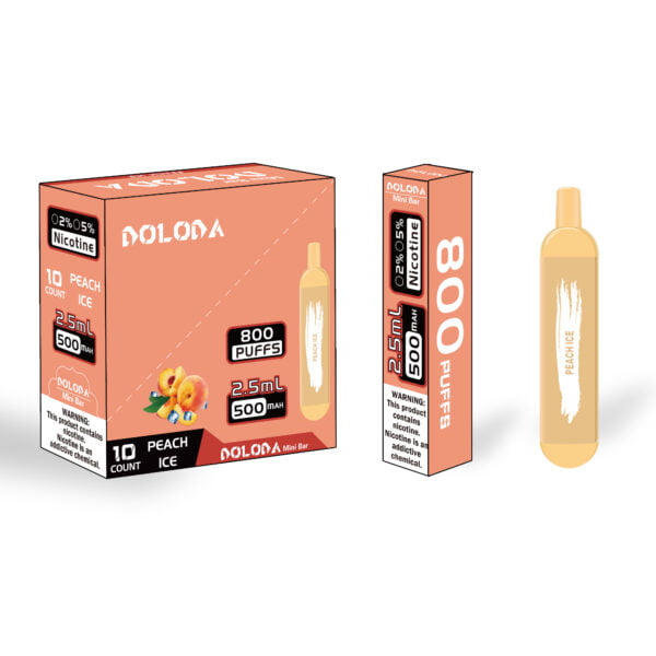 DOLODA Mini bar 800 Puffs 2% Nicotina Recarregável E-Cigarros Vape Atacado - BoatVape - 2