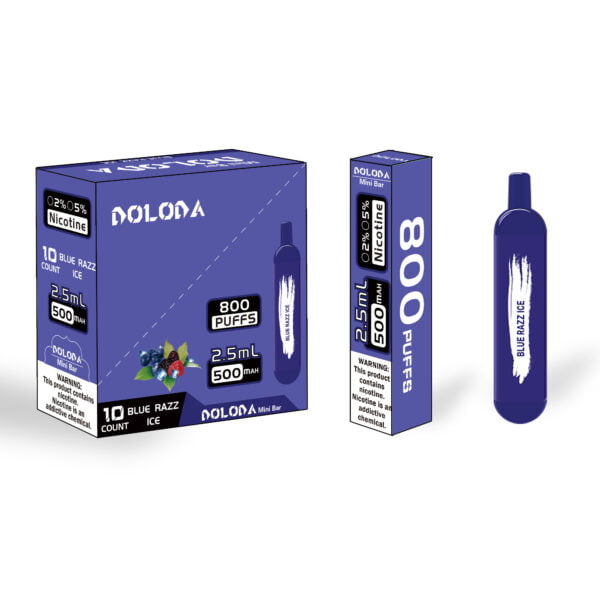 DOLODA Mini bar 800 Puffs 2% Nicotina Recarregável E-Cigarros Vape Atacado - BoatVape - 4