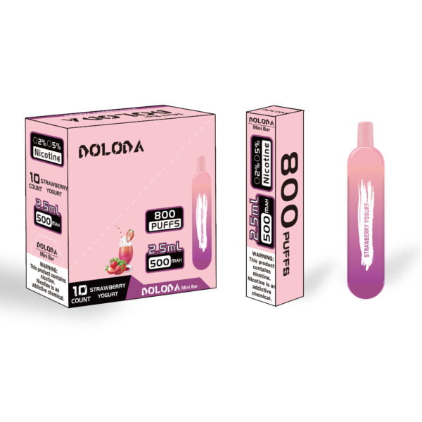 DOLODA Mini bar 800 Puffs 2% Nicotina Recarregável E-Cigarros Vape Atacado - BoatVape - 3