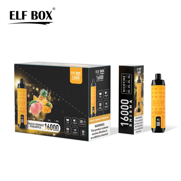 ELF BOX SHISHA 16000 Puffs 0%/2%/3%/5% Nicotine Rechargeable Disposable Vape Wholesale - BoatVape - 13