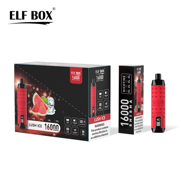 ELF BOX SHISHA 16000 Puffs 0%/2%/3%/5% Nicotine Rechargeable Disposable Vape Wholesale - BoatVape - 14