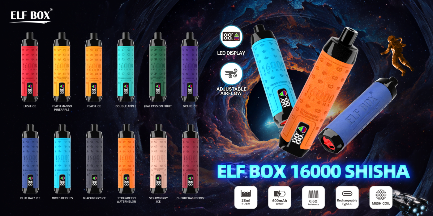 ELF BOX SHISHA 16000 Puffs 0%/2%/3%/5% Nicotine Rechargeable Disposable Vape Wholesale - BoatVape - 28