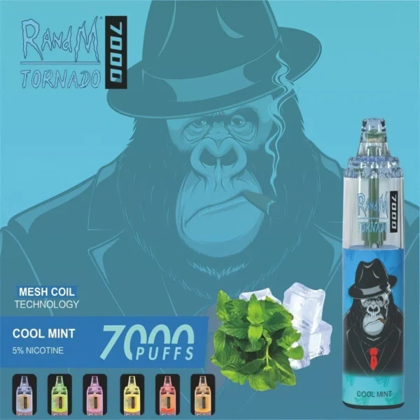 RandM Tornado 7000 Puffs 0% 2% 3% 5% Vape de unică folosință cu nicotină Comerț cu ridicata - BoatVape - 2