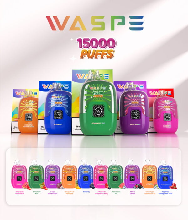 WASPE 15000 PUFFS Digitale Box 0% 2% 3% 5% Nicotine Wegwerp Vape Groothandel - BoatVape - 2