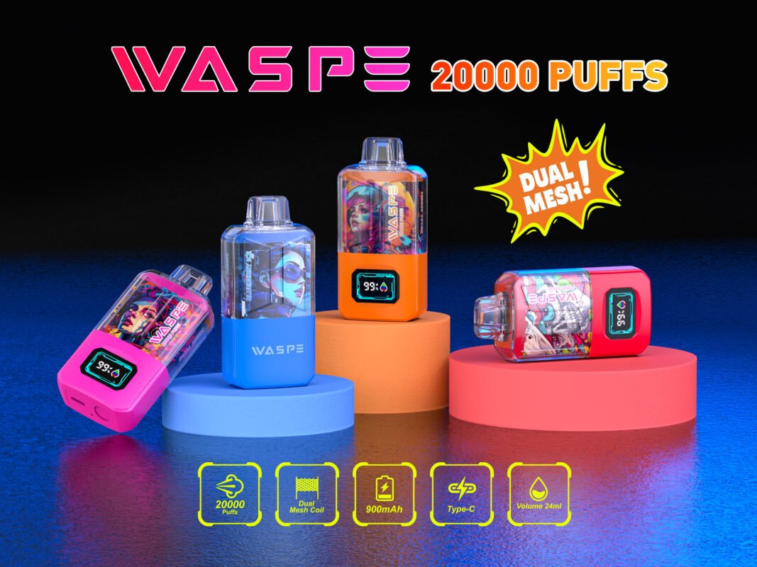 WASPE 20000 PUFFS Dual Mesh Box 0% 2% 3% 5% Nicotine Disposable Vape Wholesale - BoatVape - 30