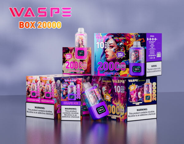 WASPE 20000 PUFFS Dual Mesh Box 0% 2% 3% 5% Nicotine Disposable Vape Wholesale - BoatVape - 3