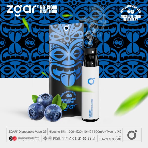 ZGAR ZG25 3000 Puffs 5% Nicotine Rechargeable Disposable Pod Wholesale - BoatVape - 1