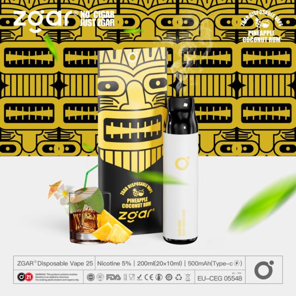 ZGAR ZG25 3000 Puffs 5% Nicotine Rechargeable Disposable Pod Wholesale - BoatVape - 5