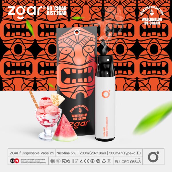 ZGAR ZG25 3000 Puffs 5% Nicotine Rechargeable Disposable Pod Wholesale - BoatVape - 2