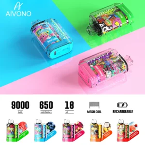 AIVONO AIM XXL 9000 Puffs 0% 2% 3% 5% Low Nicotina Rechargeable Vapes Pen vrac Cumpărați cu ridicata - BoatVape - 21