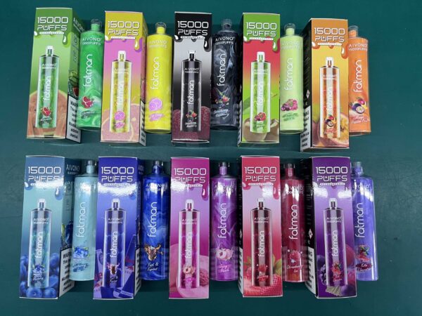 AIVONO FATMAN 15000 Puffs 0% 2% 3% 5% Nízkonikotinové dobíjecí jednorázové vapky Pen Hromadně Koupit velkoobchod – BoatVape – 2