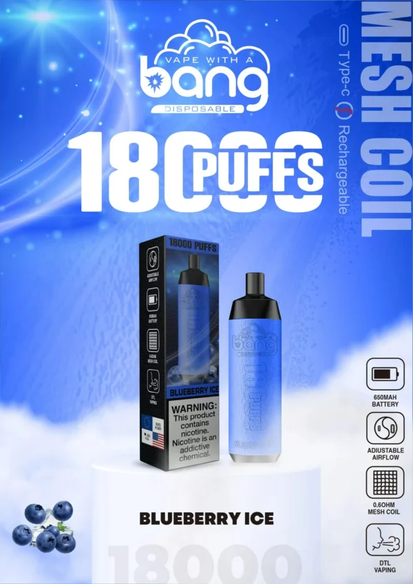 Bang Crown Bar 18000 de pufături 0% 2% 3% 5% Stilo vape reîncărcabil de unică folosință cu conținut scăzut de nicotină Vrac Cumpărați cu ridicata - BoatVape - 3