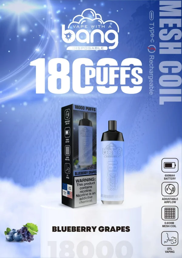 Bang Crown Bar 18000 Puff-uri 0% 2% 3% 5% Stilo vape reîncărcabil de unică folosință cu conținut scăzut de nicotină Vrac Cumpărați cu ridicata - BoatVape - 16