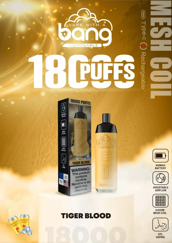 Bang Crown Bar 18000 Puff-uri 0% 2% 3% 5% Nivel scăzut de nicotină, reîncărcabil, de unică folosință, stilou de vaporizator în vrac Cumpărați cu ridicata - BoatVape - 13