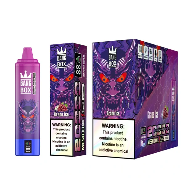 Bang Box 20000 Puffs 0% 2% 3% 5% Low Nicotine Rechargeable Bulk Buy Disposable Vape Pen Wholesale - BoatVape - 12