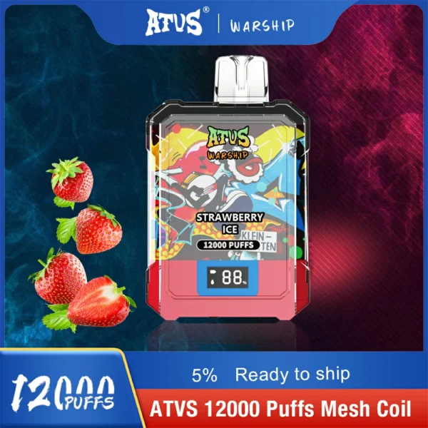 Atvs Warship 12000 Puffs 5% Low Nicotine Rechargeable Disposable Vapes Pen Bulk Buy Wholesale - BoatVape - 7