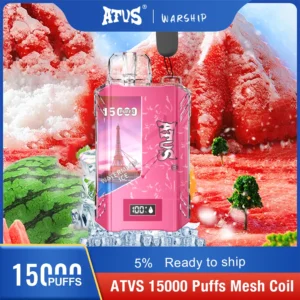 Atvs 15000 Puffs 5% Stylo à vape jetable rechargeable à faible teneur en nicotine Acheter en gros - BoatVape - 27