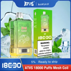 Atvs Warship 18000 Puffs 5% Stylo à vape jetable rechargeable à faible teneur en nicotine Acheter en gros - BoatVape - 15