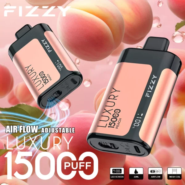 Fizzy Luxury 15000 Rookwolken 2% 5% Oplaadbare wegwerpvapes-pen met laag nicotinegehalte Bulk kopen groothandel - BoatVape - 7