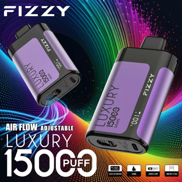 Fizzy Luxury 15000 Rookwolken 2% 5% Oplaadbare wegwerpvapes-pen met laag nicotinegehalte in bulk Koop groothandel - BoatVape - 2