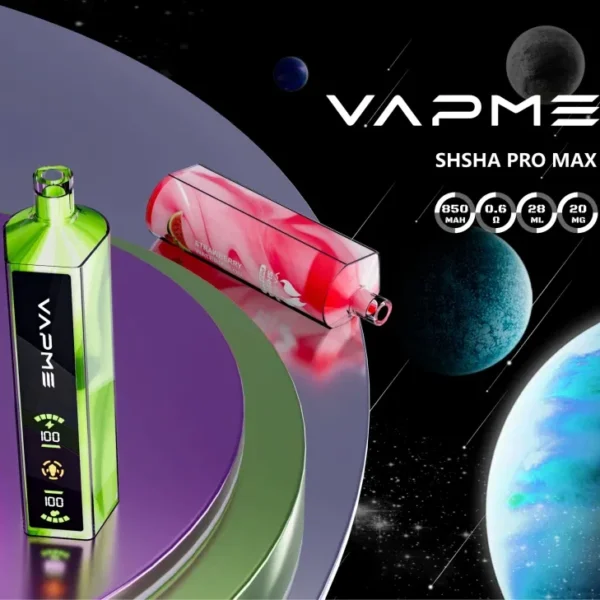 Vapme Shisha Pro Max 20000 Puffs 2% Low Nicotine LED Display Rechargeable Disposable Vapes Pen Bulk Buy Wholesale - BoatVape - 1