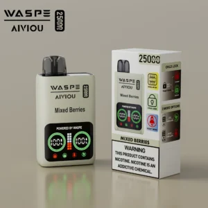 WASPE 25000 PUFFS Dual Mesh Box 0% 2% 5% Low Nicotine LED Display Rechargeable Disposable Vapes Pen Bulk Buy Wholesale - BoatVape - 20