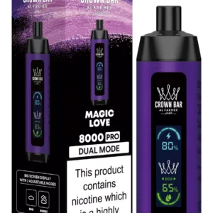 Al Fakher Crown Bar Big Cloud 8000 Pro Dual Mode Full Screen Low Nicotine Rechargeable Disposable Vapes Pen Bulk Buy Wholesale - European Warehouse Stock - BoatVape - 21