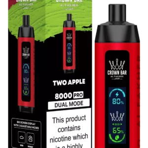 Al Fakher Crown Bar Big Cloud 8000 Pro Dual Mode Full Screen Low Nicotine Rechargeable Disposable Vapes Pen Bulk Buy Wholesale - European Warehouse Stock - BoatVape - 34