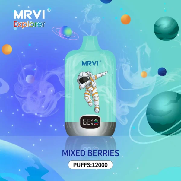 MRVI Explorer 12000 Puffs Digital Screen 2% 3% 5% Genopladelige engangsvapes med lav nikotinindhold Pen Bulk Køb Engros - BoatVape - 4