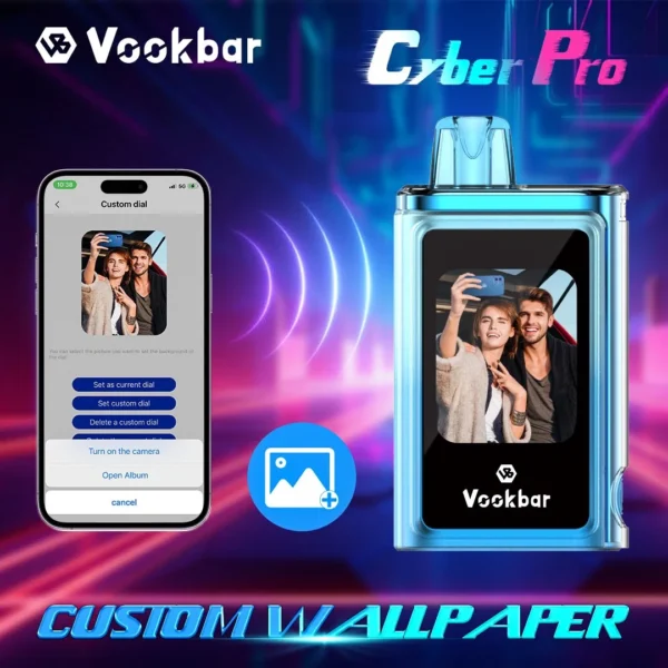 Vookbar Cyber ​​Pro 30000 Puffs Écran tactile double maille 0% 2% 3% 5% Stylo vapes jetables rechargeables à faible teneur en nicotine en vrac Acheter en gros - BoatVape - 11