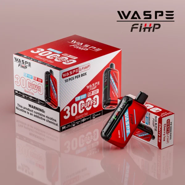 WASPE FIHP 30000 Puffs Dual Mesh 0% 2% 5% LED Display Low Nicotine Rechargeable Disposable Vapes Pen Bulk Buy Wholesale - BoatVape - 13