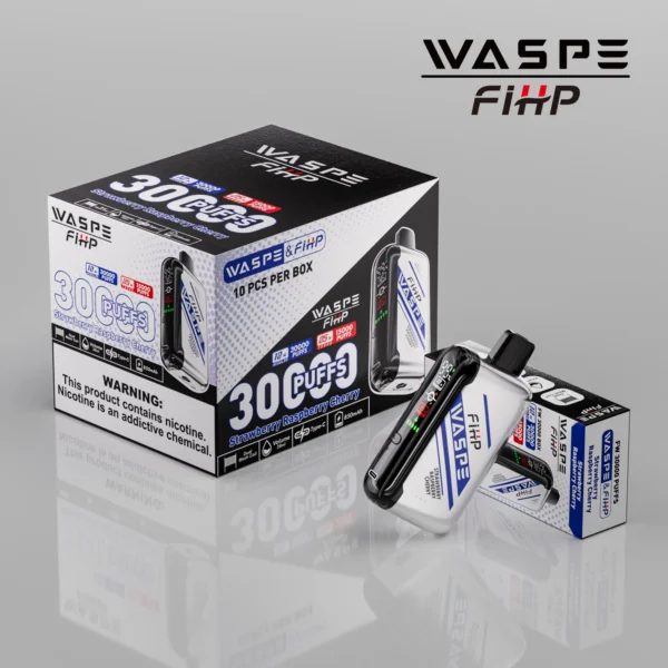 WASPE FIHP 30000 Puffs Dual Mesh 0% 2% 5% LED Display Low Nicotine Rechargeable Disposable Vapes Pen Bulk Buy Wholesale - BoatVape - 15