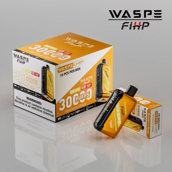 WASPE FIHP 30000 Puffs Dual Mesh 0% 2% 5% LED Display Low Nicotine Rechargeable Disposable Vapes Pen Bulk Buy Wholesale - BoatVape - 11