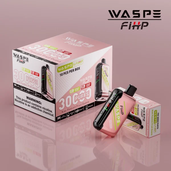 WASPE FIHP 30000 Puffs Dual Mesh 0% 2% 5% LED Display Low Nicotine Rechargeable Disposable Vapes Pen Bulk Buy Wholesale - BoatVape - 5