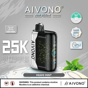 AIVONO AIM BOOM 25000 Puffs Tela digital de malha dupla 0% 2% 3% 5% Caneta Vapes descartáveis ​​recarregáveis ​​com baixo teor de nicotina em massa Compre no atacado - BoatVape - 19