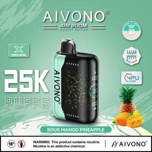 AIVONO AIM BOOM 25000 Puffs Tela digital de malha dupla 0% 2% 3% 5% Caneta Vapes descartáveis ​​recarregáveis ​​com baixo teor de nicotina em massa Compre no atacado - BoatVape - 16