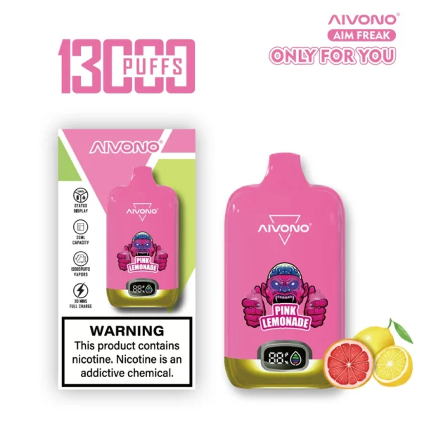 AIVONO AIM FREAK 13000 Puffs Ecran digital 0% 2% 3% 5% Nivel scăzut de nicotină Reîncărcabil Vapes Pen vrac Cumpărați cu ridicata - BoatVape - 11