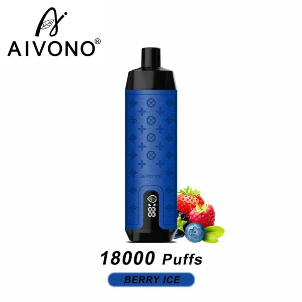 AIVONO Deluxe bár 18000 Puff Vízipipa digitális képernyő 0% 2% 3% 5% Alacsony nikotintartalmú újratölthető eldobható Vapes Pen Tömeges vásárlás Nagyker - BoatVape - 5