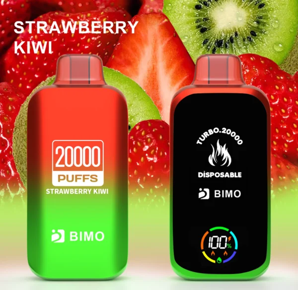 BIMO Turbo 20000 Puffs Full Screen 0% 2% 5% Low Nicotine Rechargeable Disposable Vapes Pen Bulk Buy Wholesale - BoatVape - 10