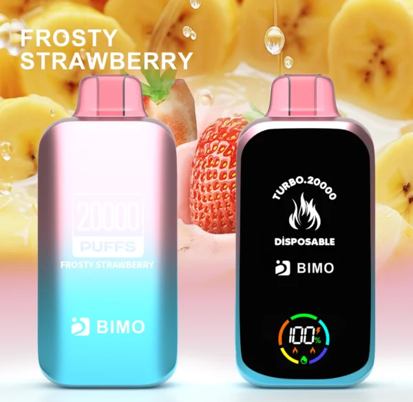 BIMO Turbo 20000 Puffs Full Screen 0% 2% 5% Low Nicotine Rechargeable Disposable Vapes Pen Bulk Buy Wholesale - BoatVape - 9