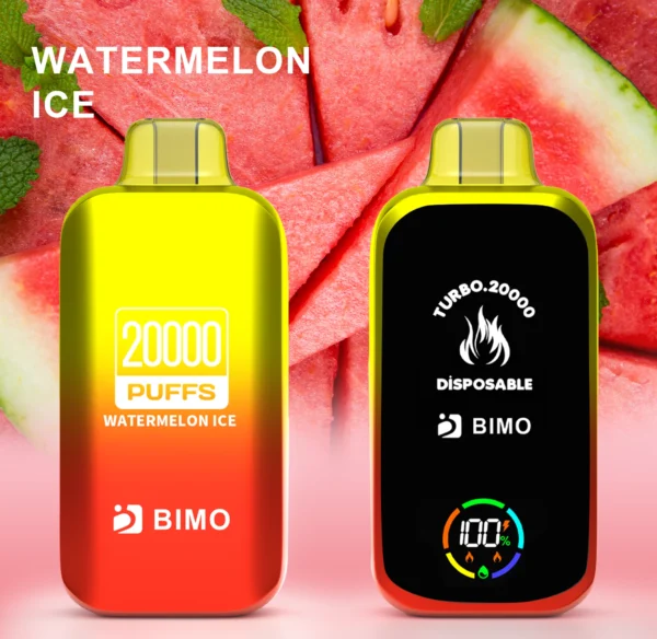 BIMO Turbo 20000 Puffs Full Screen 0% 2% 5% Low Nicotine Rechargeable Disposable Vapes Pen Bulk Buy Wholesale - BoatVape - 8