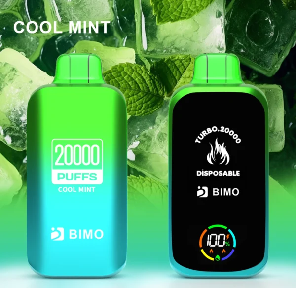 BIMO Turbo 20000 Puffs Full Screen 0% 2% 5% Low Nicotine Rechargeable Disposable Vapes Pen Bulk Buy Wholesale - BoatVape - 7