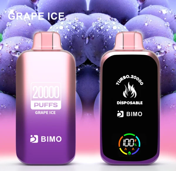 BIMO Turbo 20000 Puffs Full Screen 0% 2% 5% Low Nicotine Rechargeable Disposable Vapes Pen Bulk Buy Wholesale - BoatVape - 5