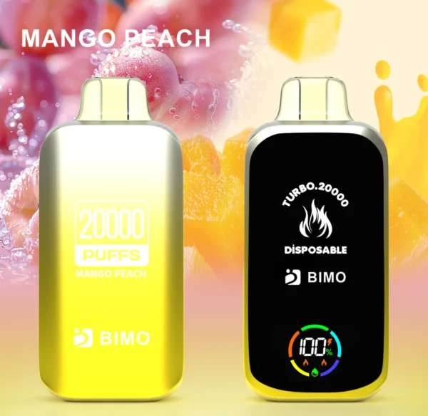BIMO Turbo 20000 Puffs Full Screen 0% 2% 5% Low Nicotine Rechargeable Disposable Vapes Pen Bulk Buy Wholesale - BoatVape - 2