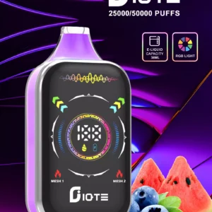 IQTE 50000 Puffs Dual Mesh RGB Full Screen 0% 2% 5% Low Nicotine Rechargeable Disposable Vapes Pen Bulk Buy Wholesale - BoatVape - 14