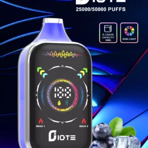 IQTE 50000 Puffs Dual Mesh RGB Full Screen 0% 2% 5% Low Nicotine Rechargeable Disposable Vapes Pen Bulk Buy Wholesale - BoatVape - 21